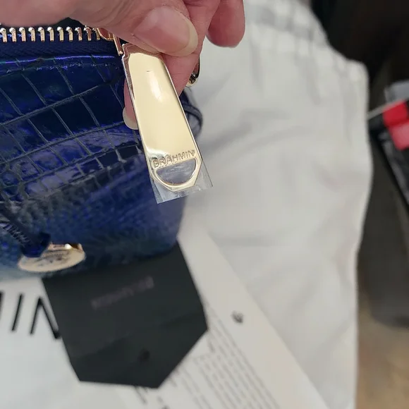 Brahmin Iridescent Blue and Green Shoulder Bag - Picture 5 of 11